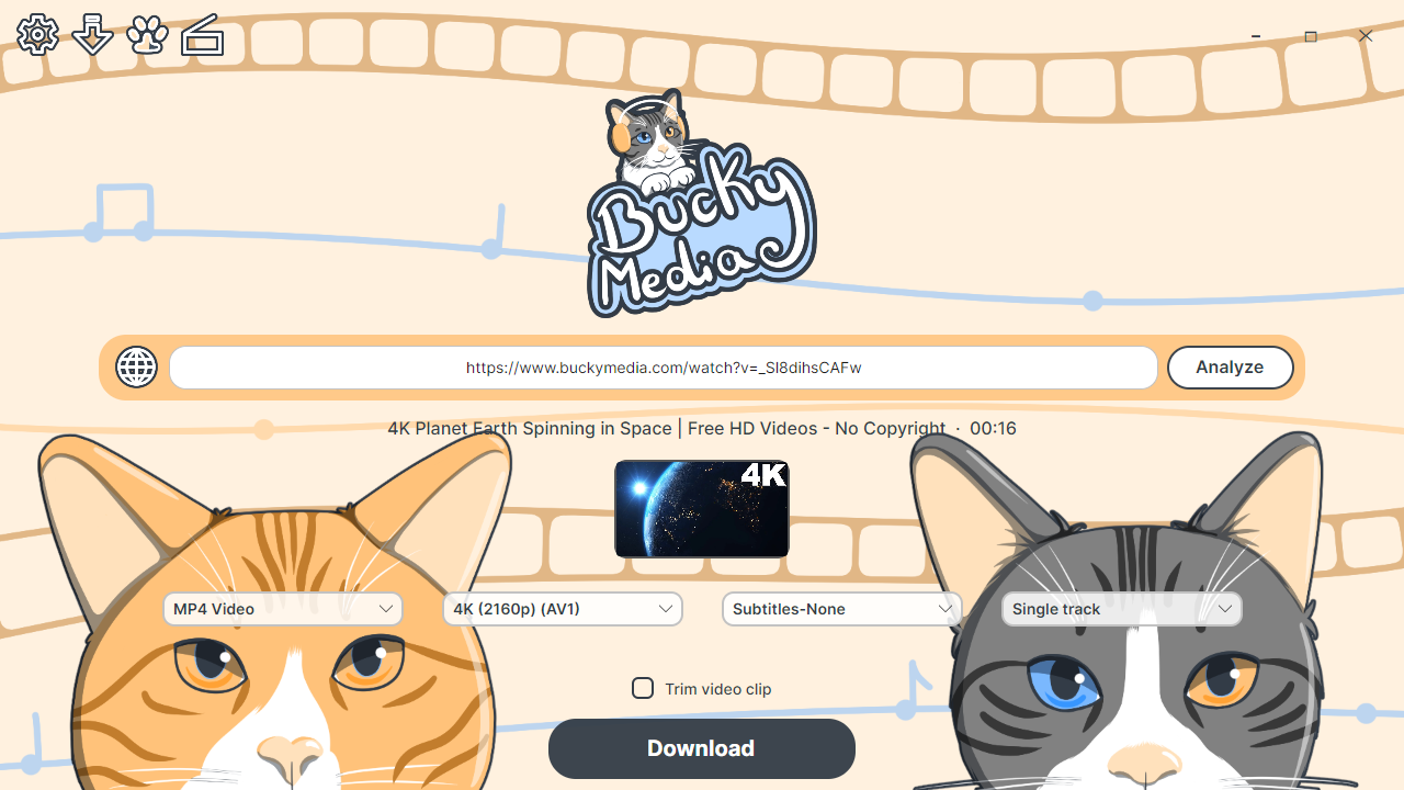 BuckyMedia catalog showing featured titles and popular picks